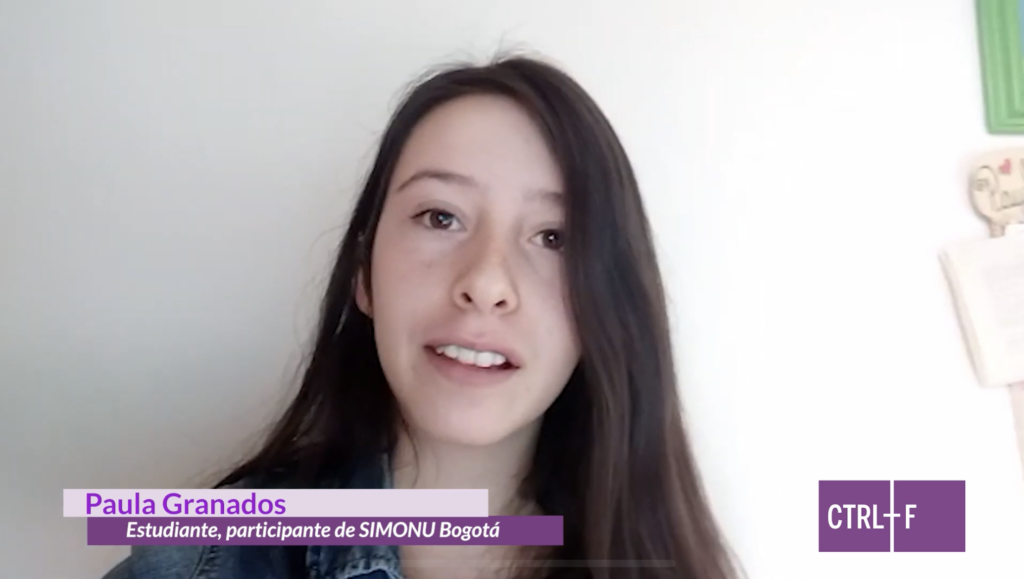 Paula Granados beneficiaria del programa de CTRL-F