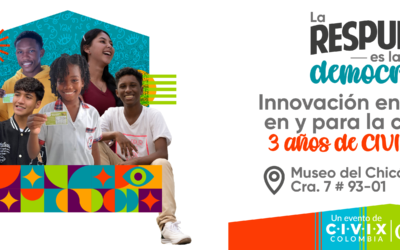CIVIX Colombia celebra 3 años innovando en educación en y para la ciudadanía.